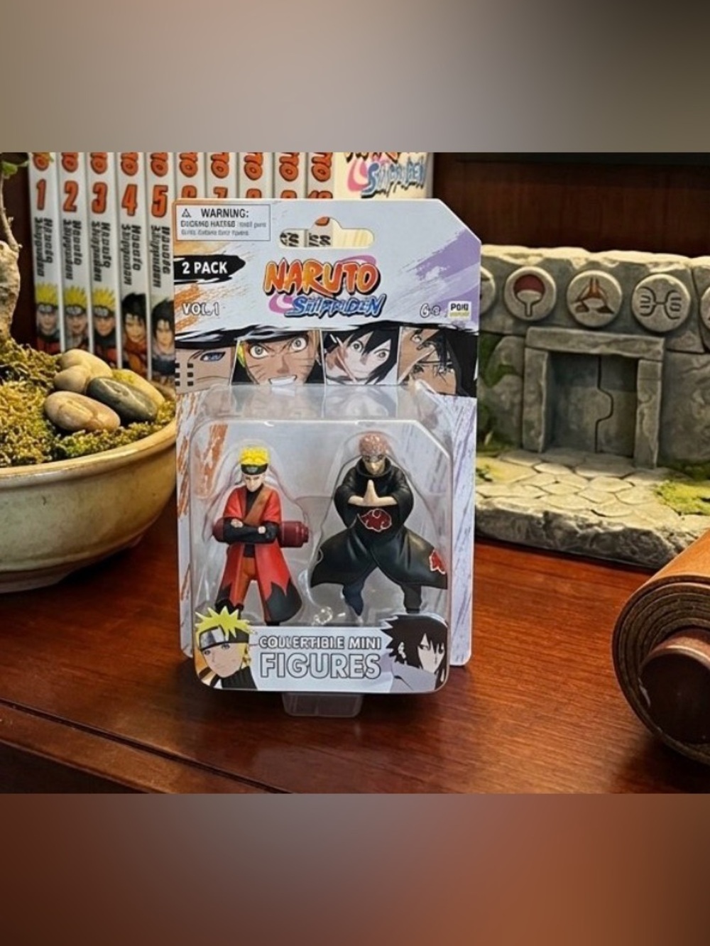 Naruto Mini Figures 2-Pack - Red & Black Collectible Set